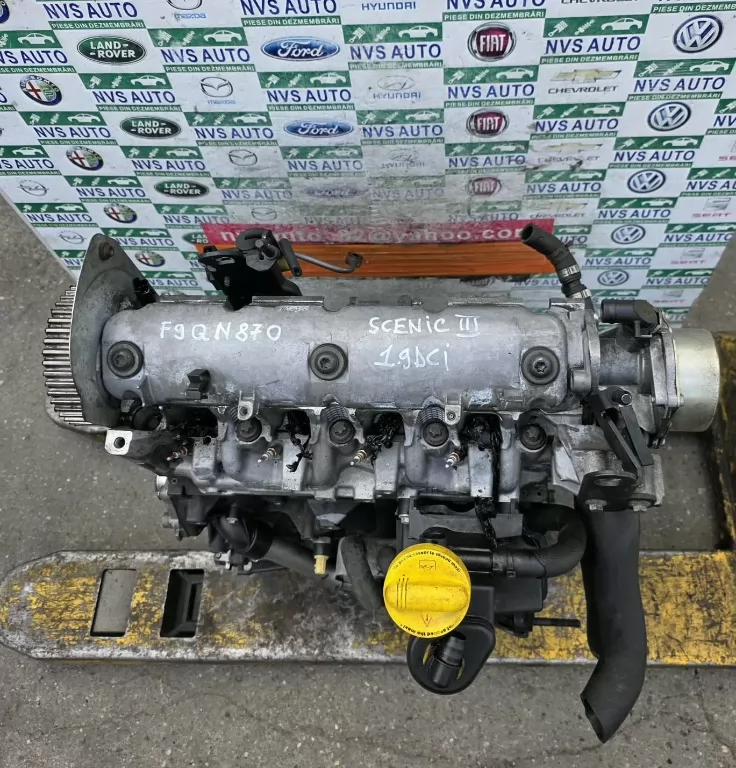 Motor Complet Fara Anexe Renault Scenic 3 1 9 Dci Euro 5 F9qn870 cod F9QN870