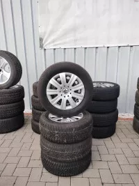 Set Jante Tabla + Capace Vw R16 Et33 Cu Anvelope Dunlop 215/65
