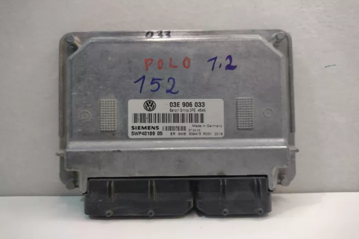 Ecu Calculator Motor 3e906033 Volkswagen Volkswagen Polo 4 9n [2001 2005] 