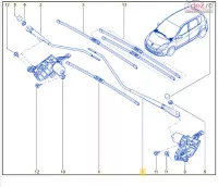 Brat Stergator Stanga Renault Scenic 3 Nr 1155 Renault Scenic 3 An 2010 Cod Piesa