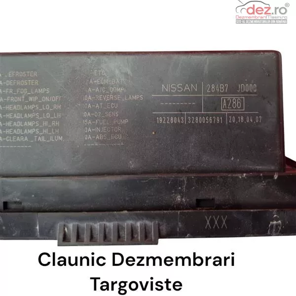 Bloc sigurante / relee Nissan Qashqai 2007